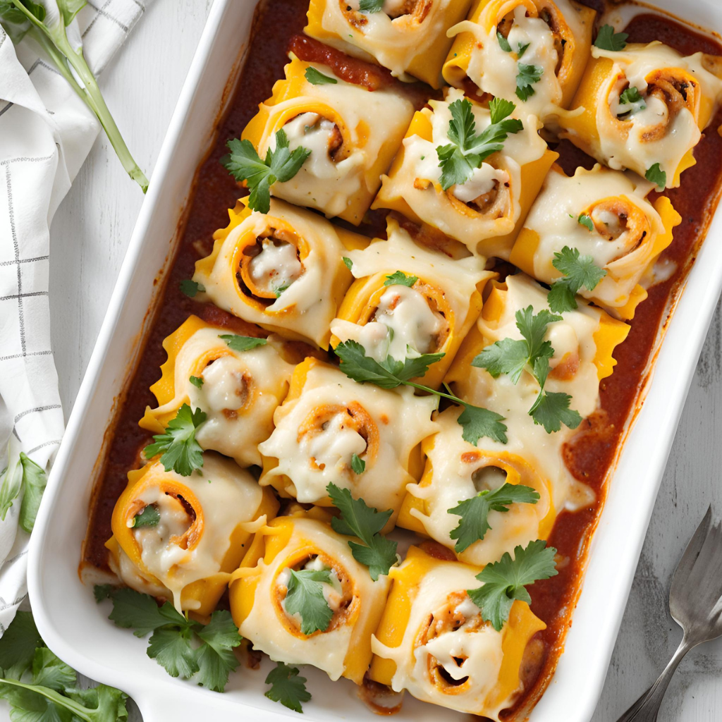 butternut squash lasagna rolls