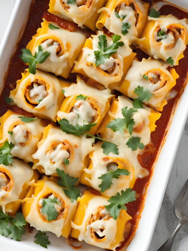 butternut squash lasagna rolls