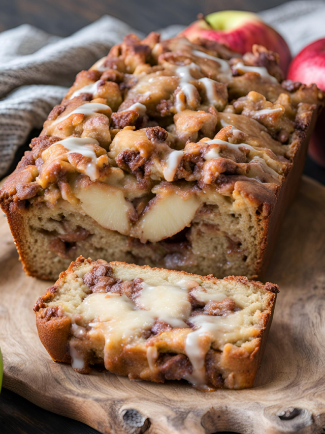 cinnamon swirl apple fritter bread