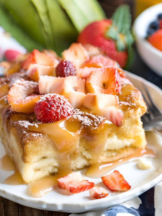 Hawaiian Roll French Toast Bake