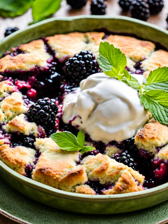 Skillet Blackberry Cobbler