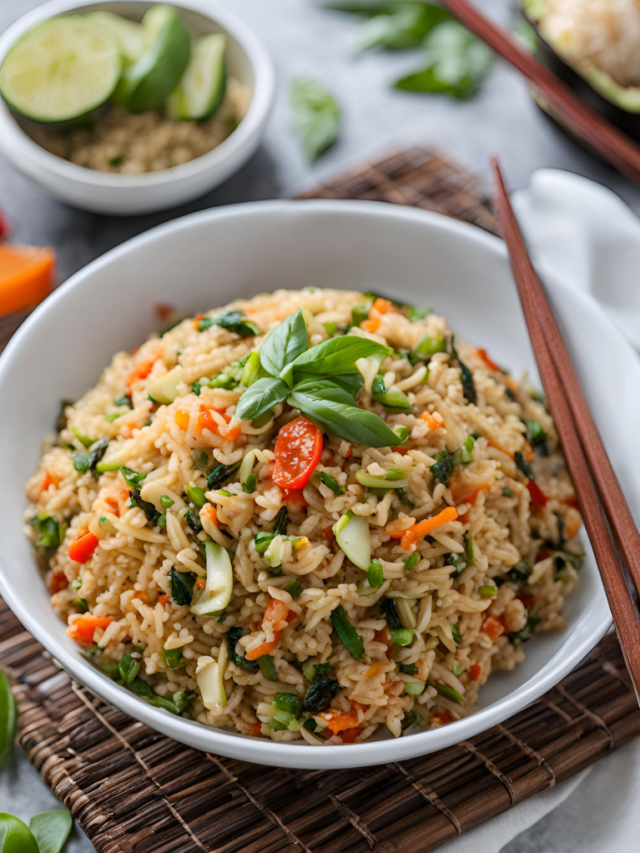 vegetarian thai basil fried rice