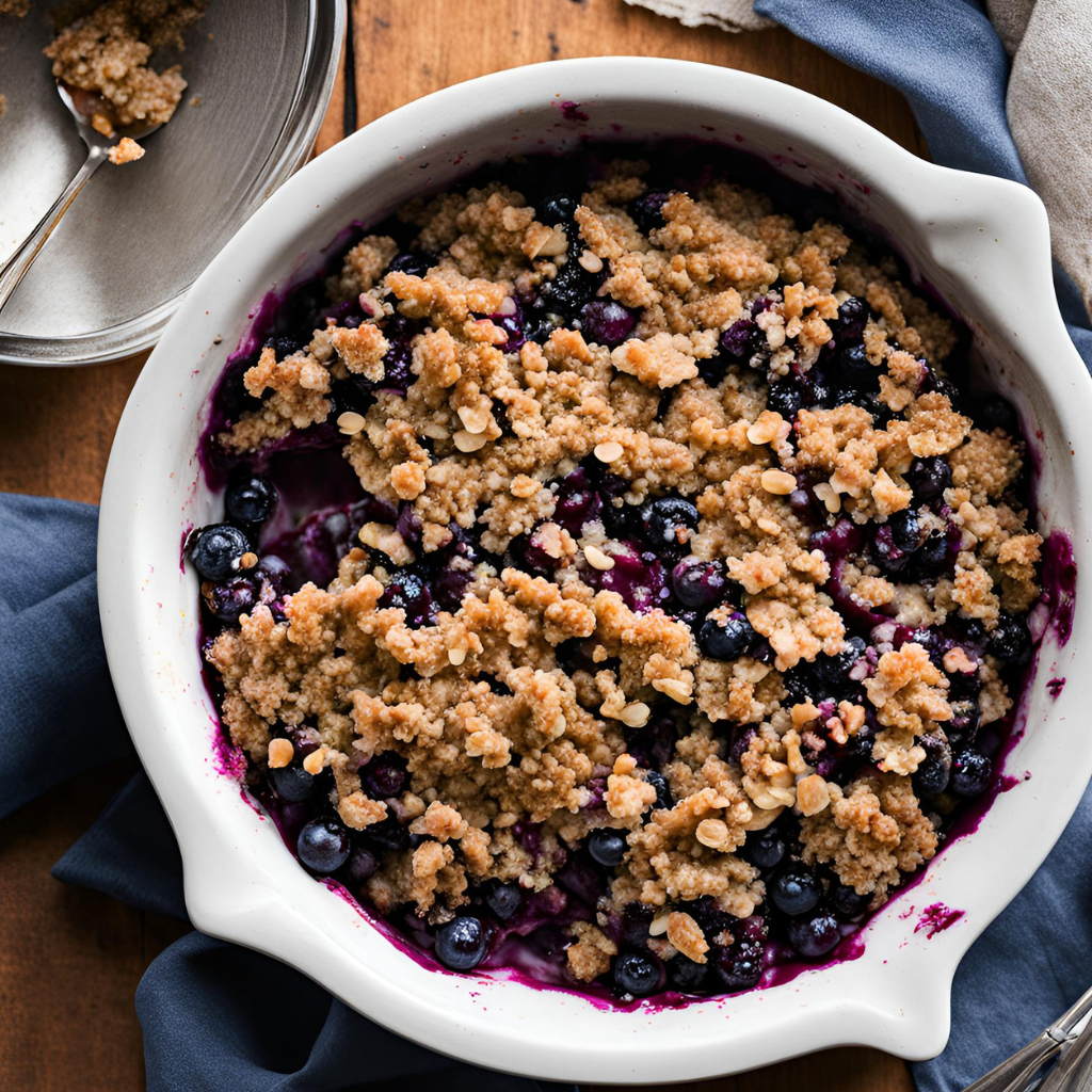 gluten-free blueberry crisp 