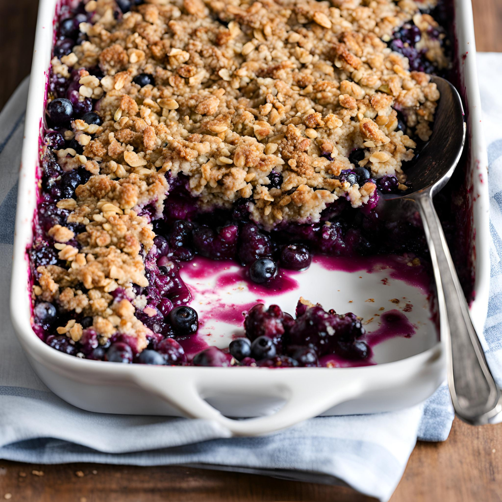 gluten-free blueberry crisp