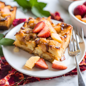 Hawaiian Roll French Toast Bake