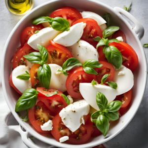 italian tomato salad with mozzarella