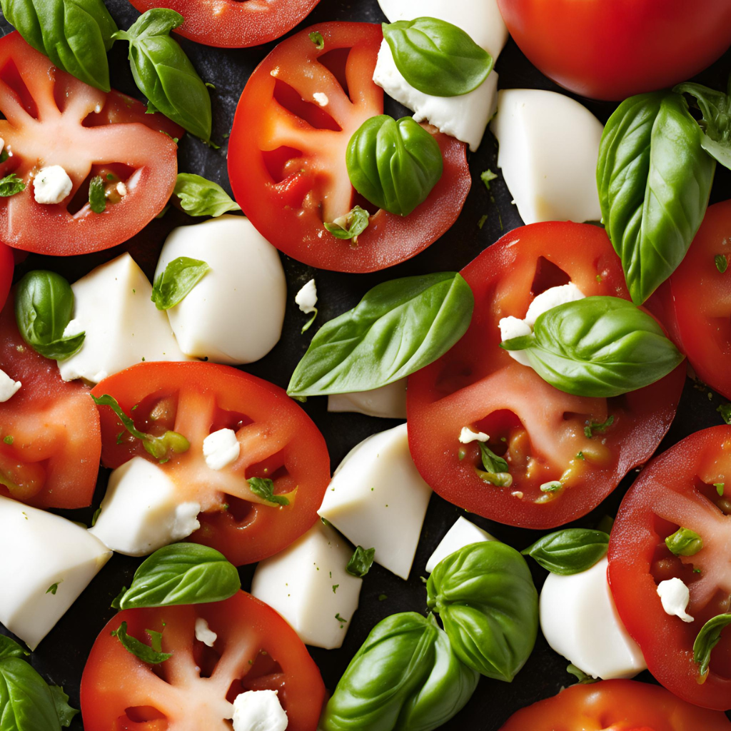  italian tomato salad with mozzarella 