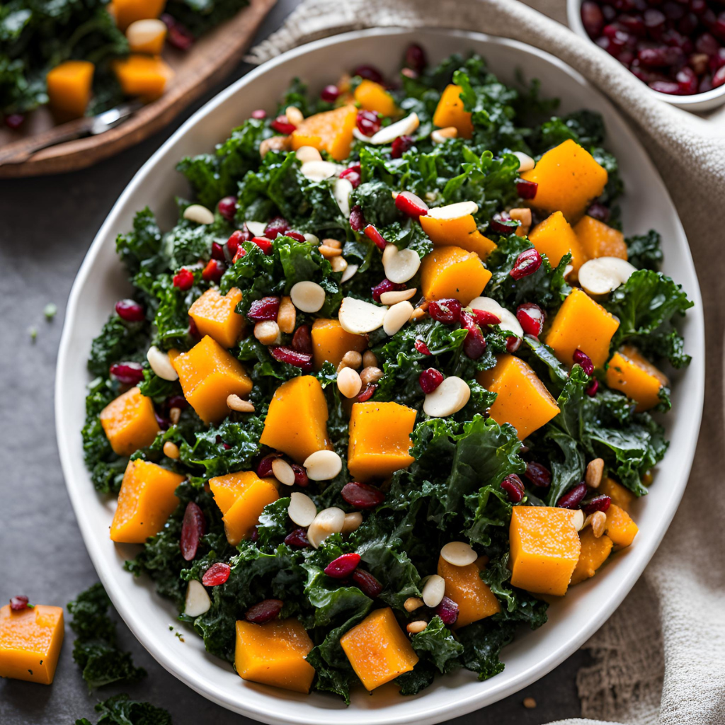 kale butternut squash salad