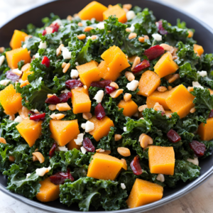 kale butternut squash salad