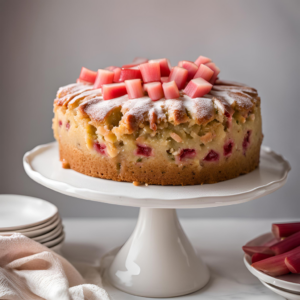 oma's rhubarb cake