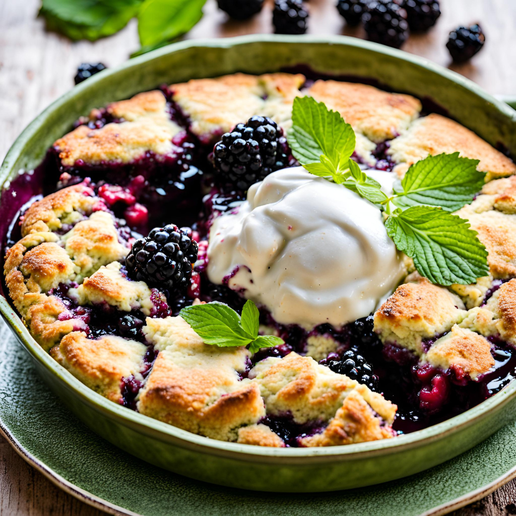 Skillet Blackberry Cobbler