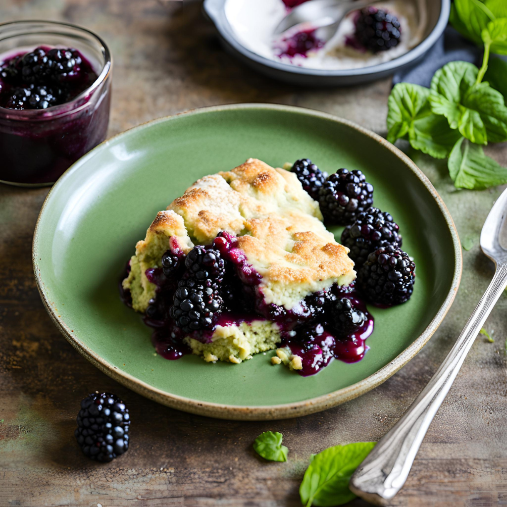 Skillet Blackberry Cobbler