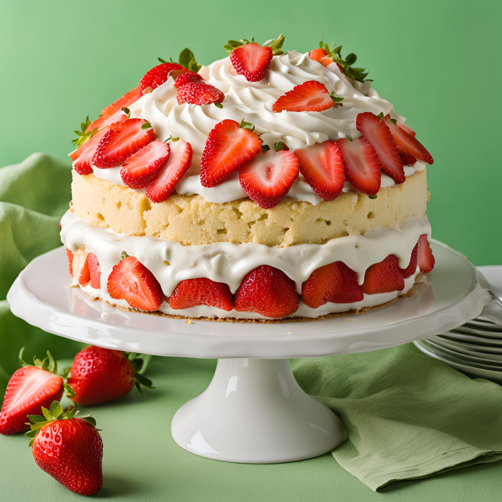 strawberry tres leches cake