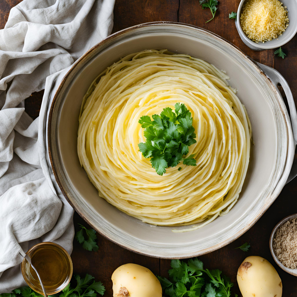 Thousand Layer Potatoes: Golden Crispy Potato Stacks! - The Fresh Man cook