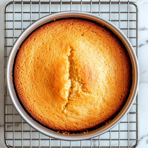 This image shows a beautifully golden Swans Down pound cake cooling on a wire rack, with a slice removed to reveal its moist, buttery crumb, ready to be served as a classic dessert.