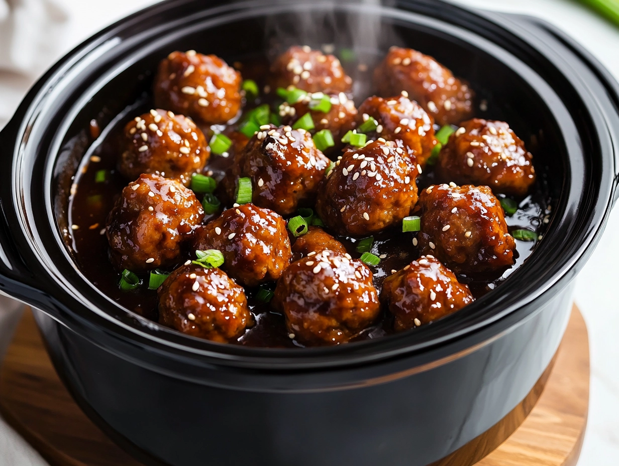 Asian Meatballs Crockpot Recipe