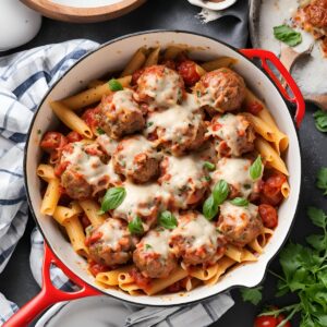 Meatball Pasta Bake Recipe