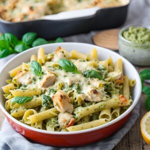 Chicken Pesto Pasta Bake Recipe