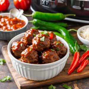 Sweet chili Meatballs Crockpot Recipe