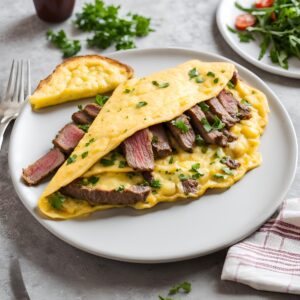 Steak Omelet Recipe