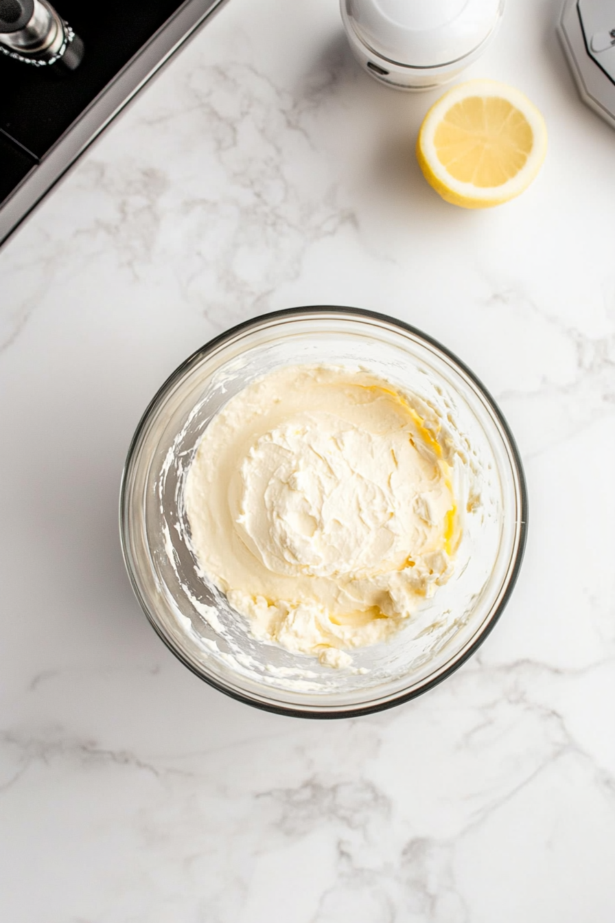 This image shows a slice of vegan cheesecake being served from the pie, with a smooth and creamy texture, ready to enjoy as a dairy-free dessert.