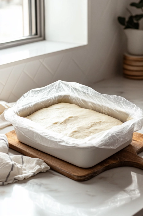 Spread the dough evenly