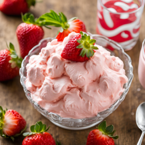 Strawberry Fluff With Instant Pudding