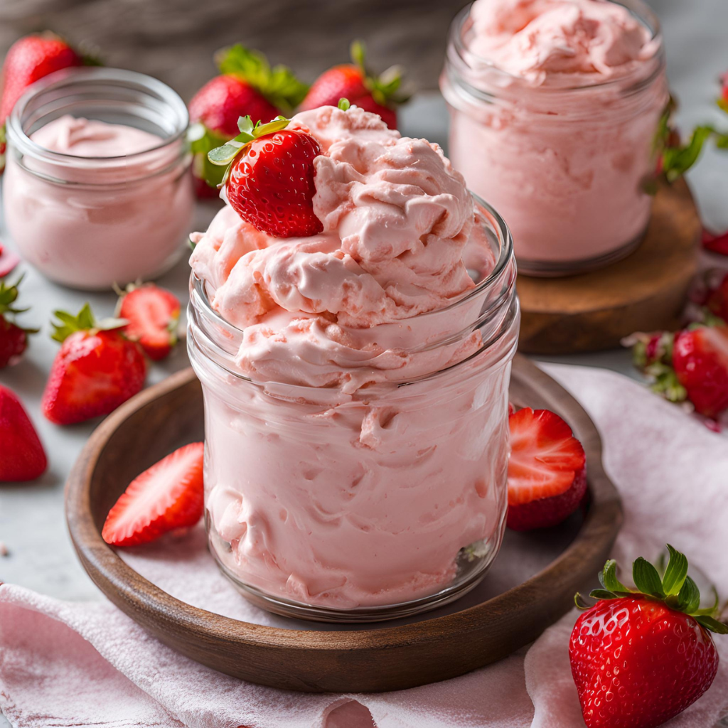 Strawberry Fluff With Instant Pudding