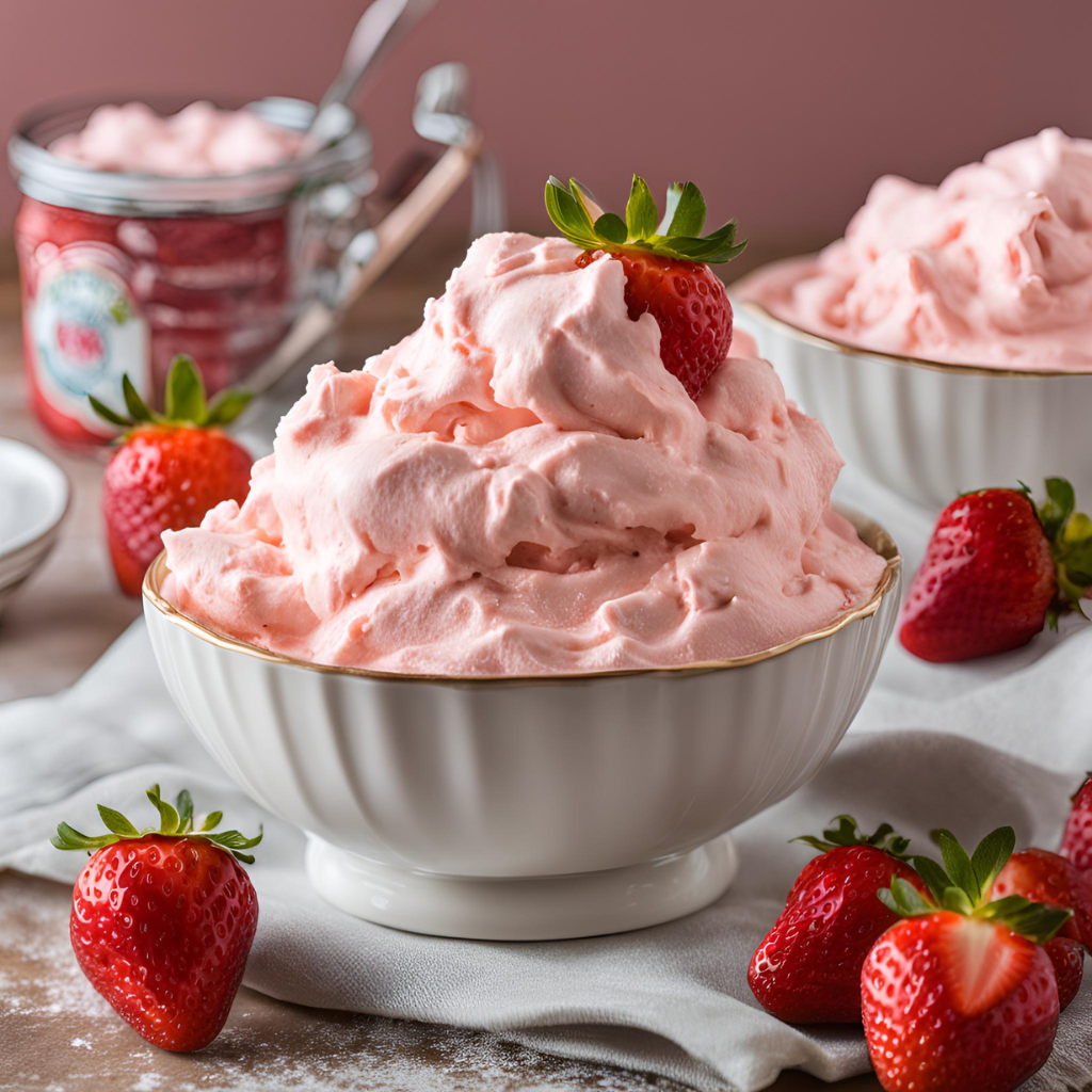 Strawberry Fluff With Instant Pudding