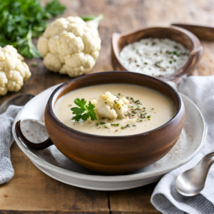 Vegan Roasted Cauliflower Soup