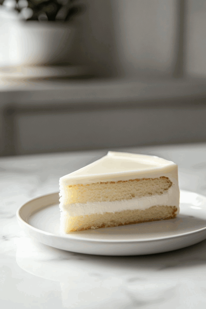 White Mirror Glaze Cake