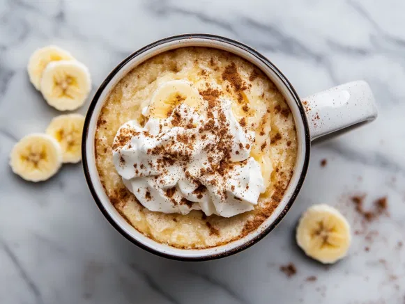 Banana Mug Cake Recipe - The Fresh Man cook