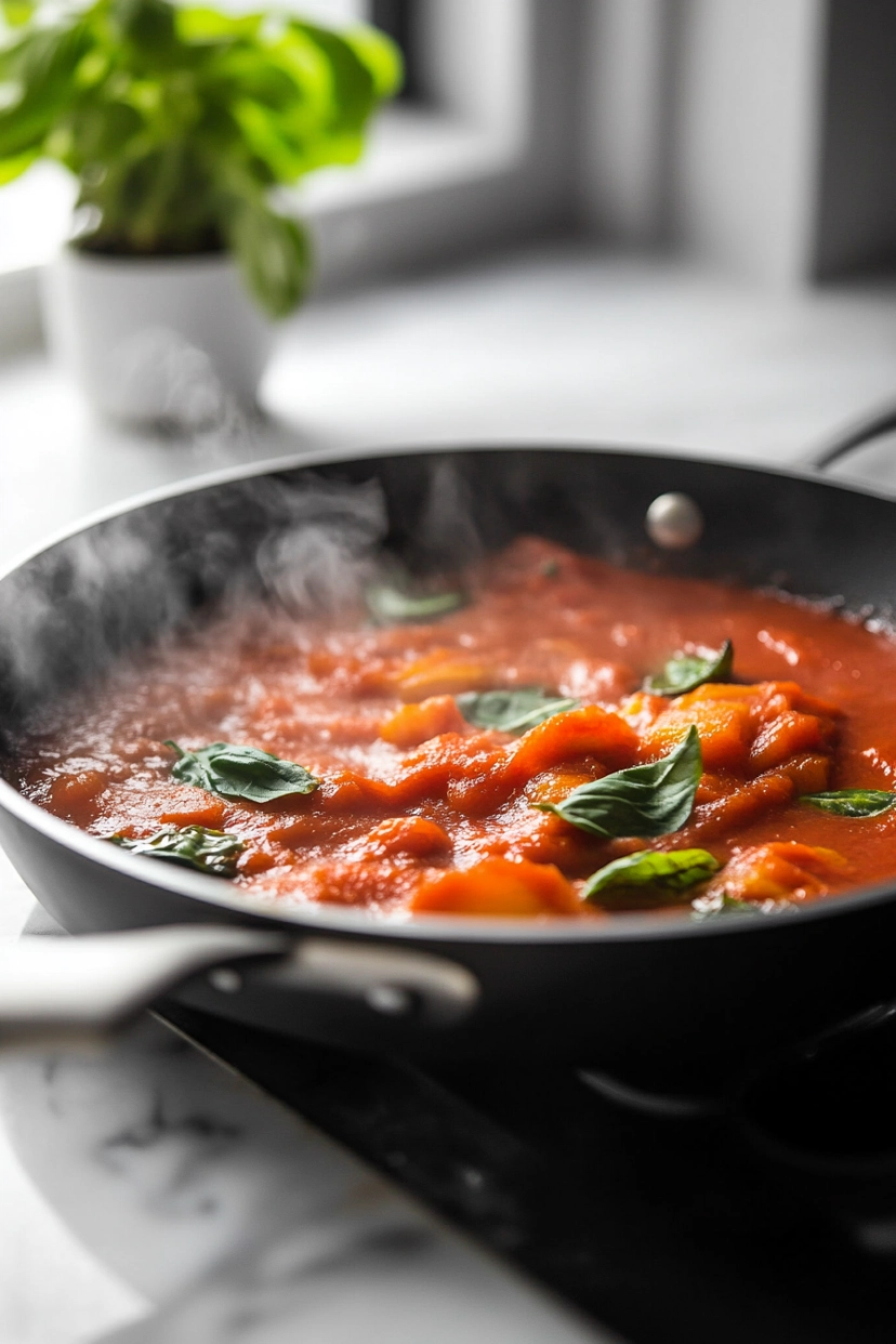 let the sauce simmer