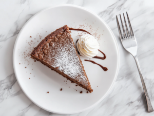 This image shows the fully baked Nutella cake with a rich, moist texture and indulgent chocolate flavor, ready to be sliced and served as a decadent dessert.