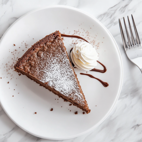 This image shows the fully baked Nutella cake with a rich, moist texture and indulgent chocolate flavor, ready to be sliced and served as a decadent dessert.