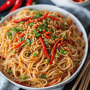 sweet chili noodles