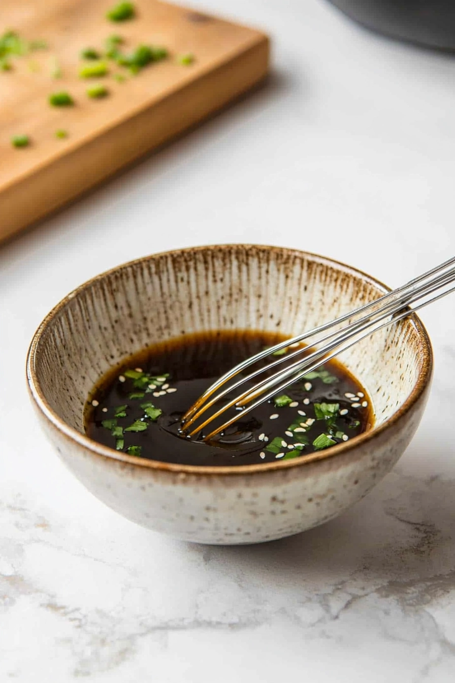 adding more hoisin sauce