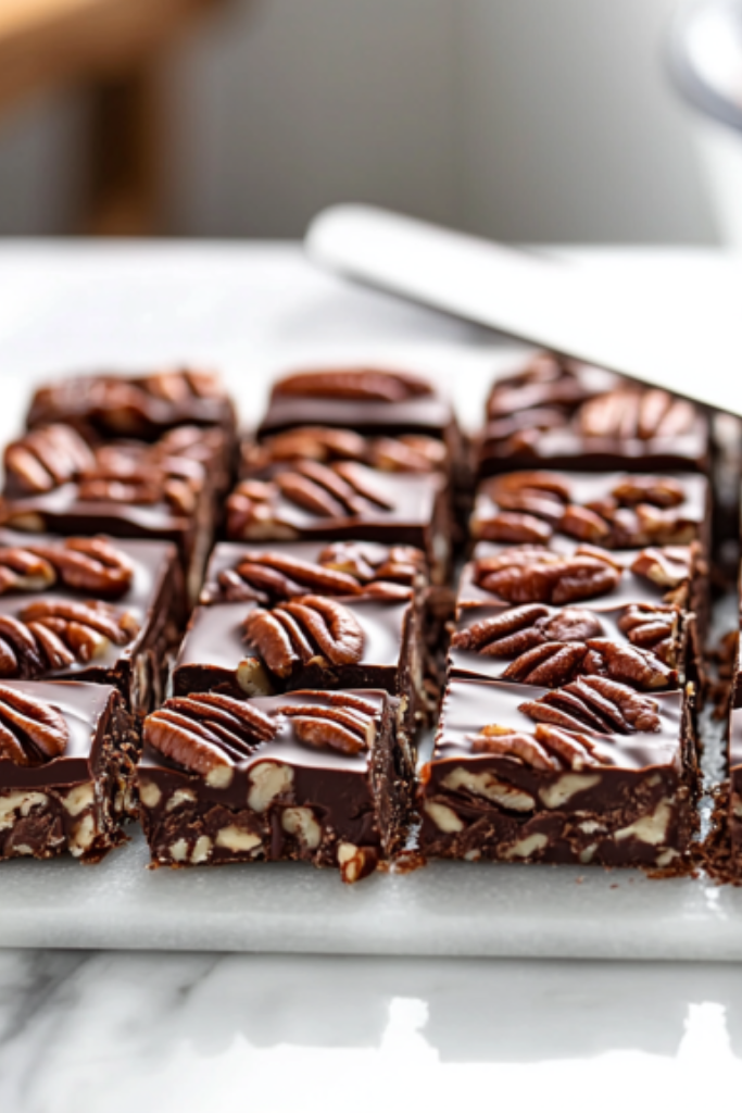 The image shows pumpkin spice granola bars ready to serve