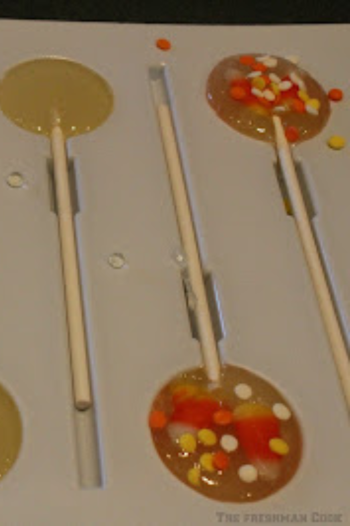 The image shows Candy-Filled-Lollipops ready to serve