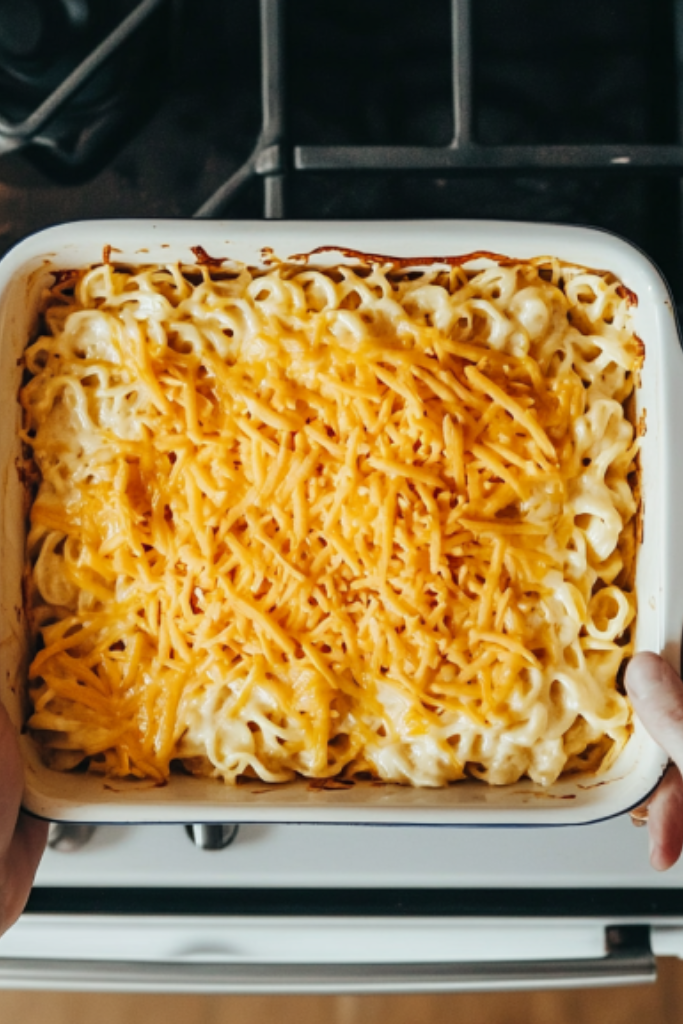 the image shows Chicken-And-Halloumi-Pasta ready to serve