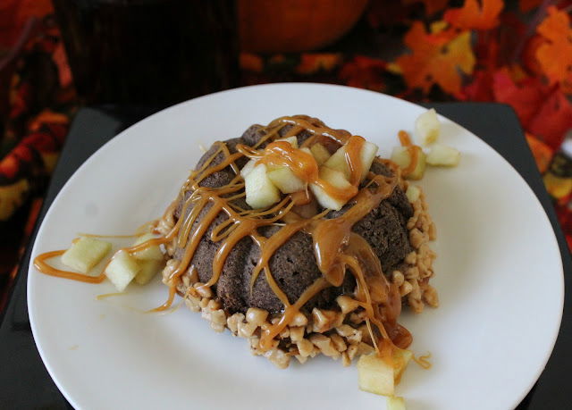 Chocolate Caramel Apple Bundt Cake