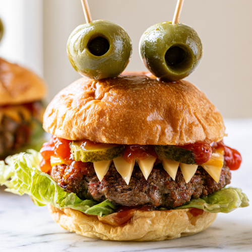 Halloween Monster Burgers