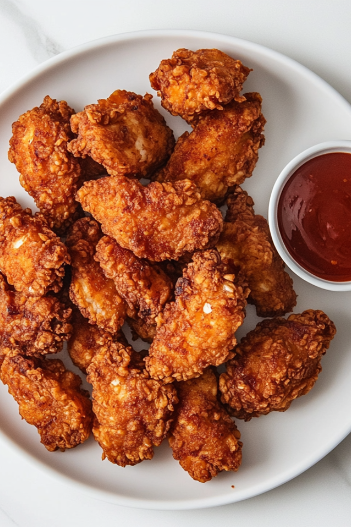 The image shows Jackfruit-Wings ready to serve