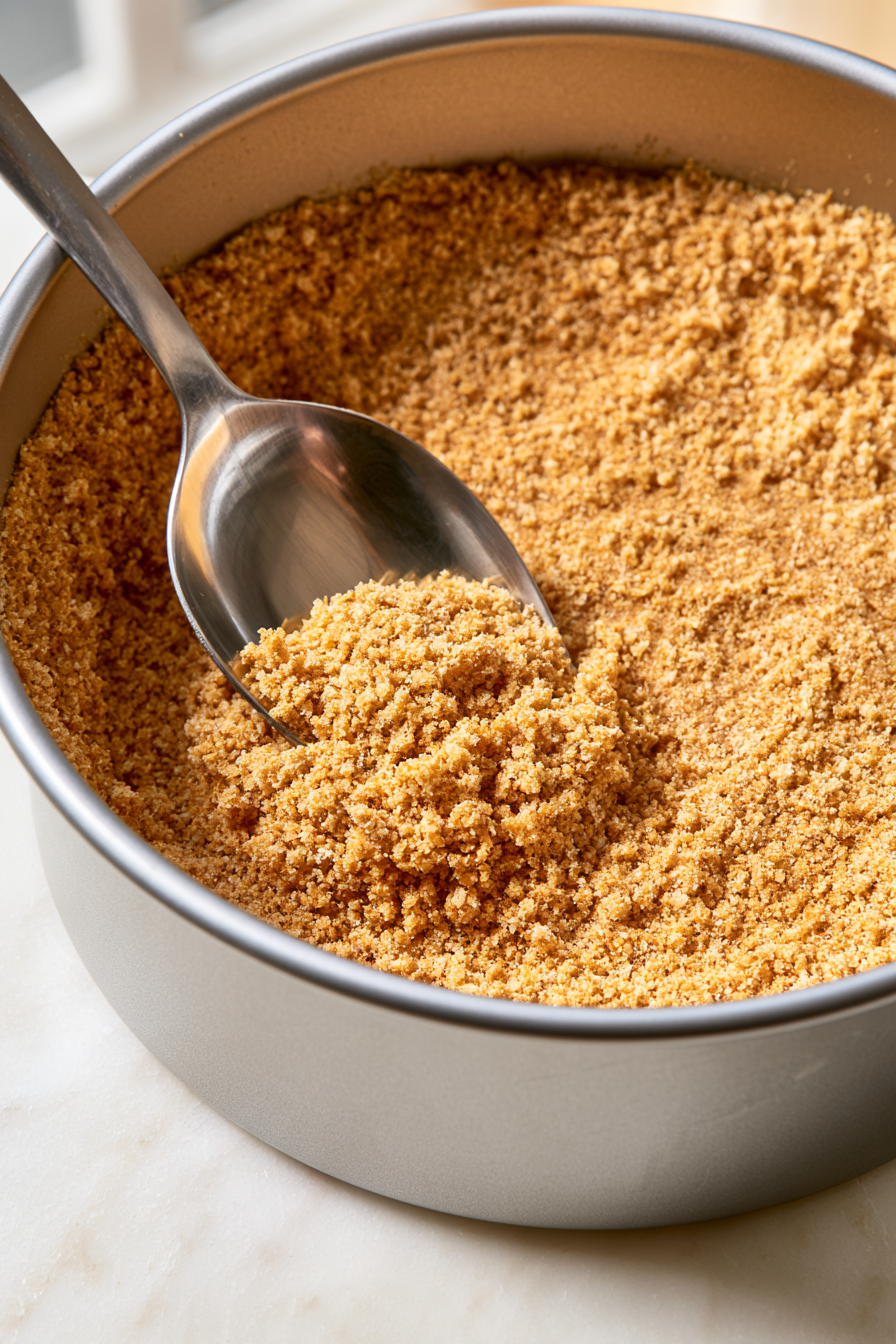 Mix well and transfer the mixture to a 9-inch springform pan with 3-inch tall sides