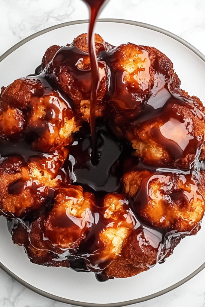 The image shows Monkey-Bread ready to serve