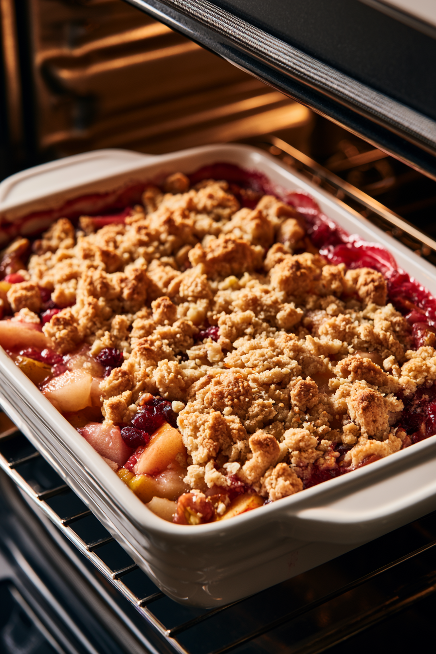 Pear Cranberry Crumble Recipe