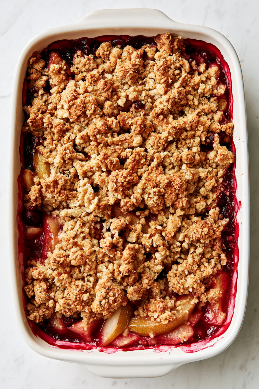 Pear Cranberry Crumble Recipe