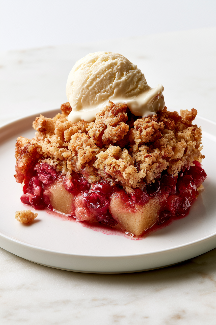 Pear Cranberry Crumble Recipe