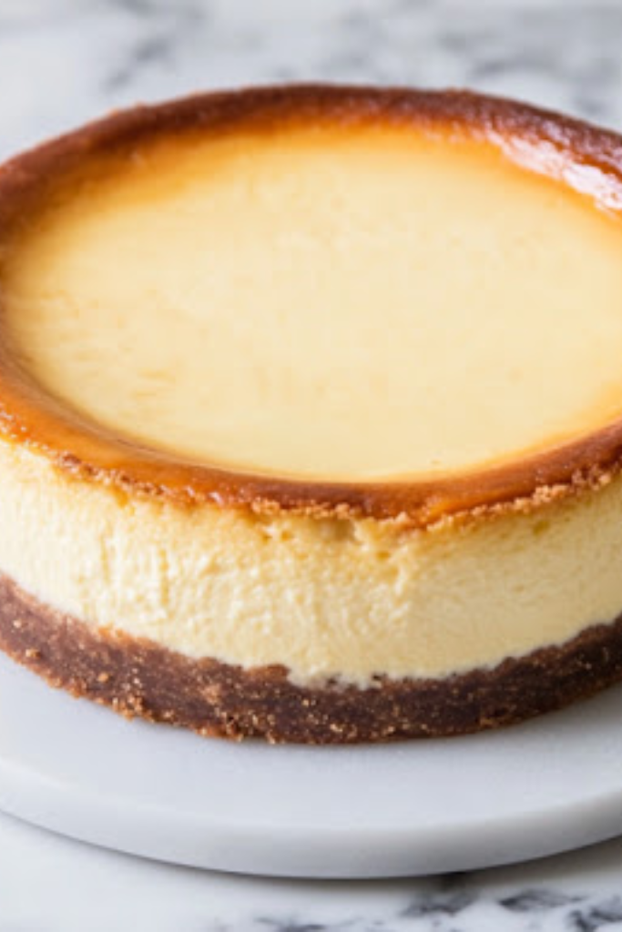 The image shows Pumpkin-Cheesecake ready to serve