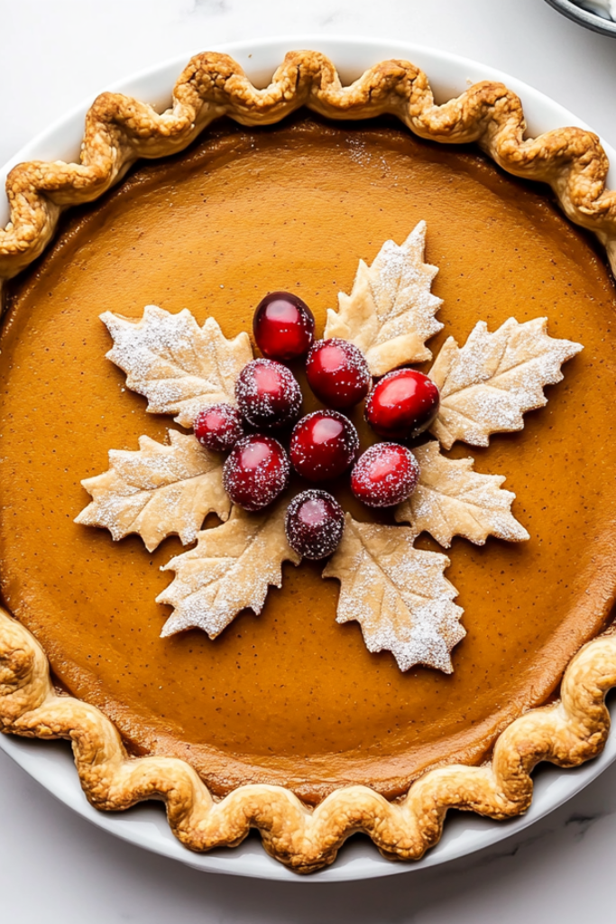 The image shows Pumpkin-Pie ready to serve